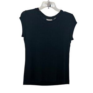 Chico's Travelers Women's Cap Sleeve Top Black Size XS